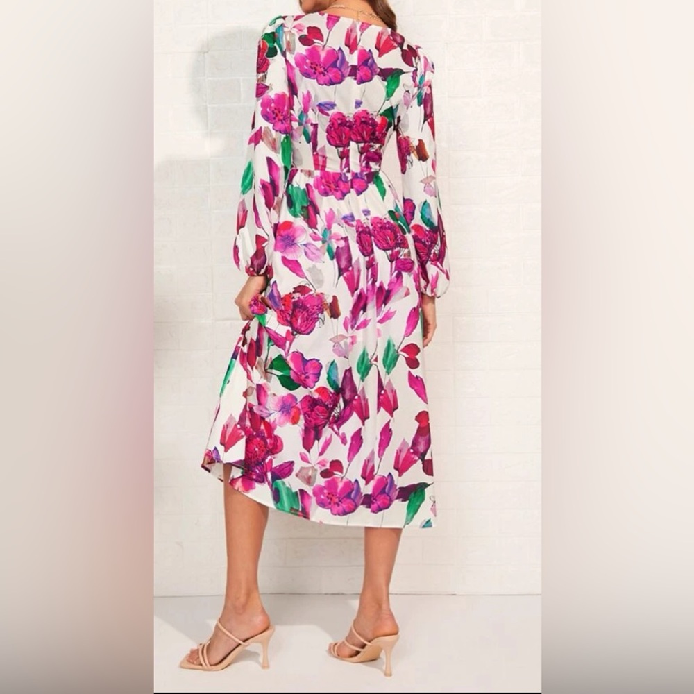FLORAL PRINT DRESS - Picture 2 of 4